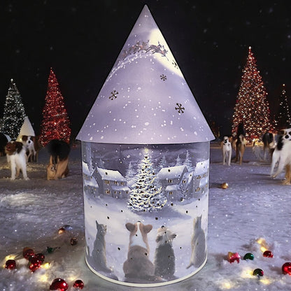 Illuminated Christmas Village Lantern