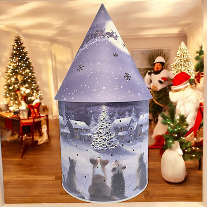 Illuminated Christmas Village Lantern