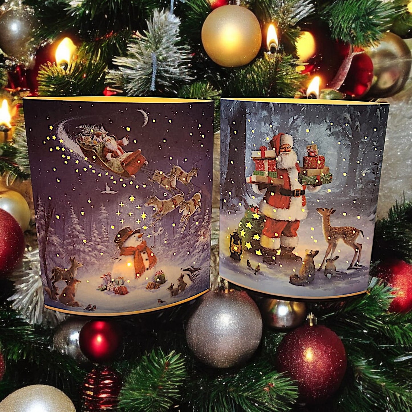 Santa's Magical Winter Wonderland Light-Up Display