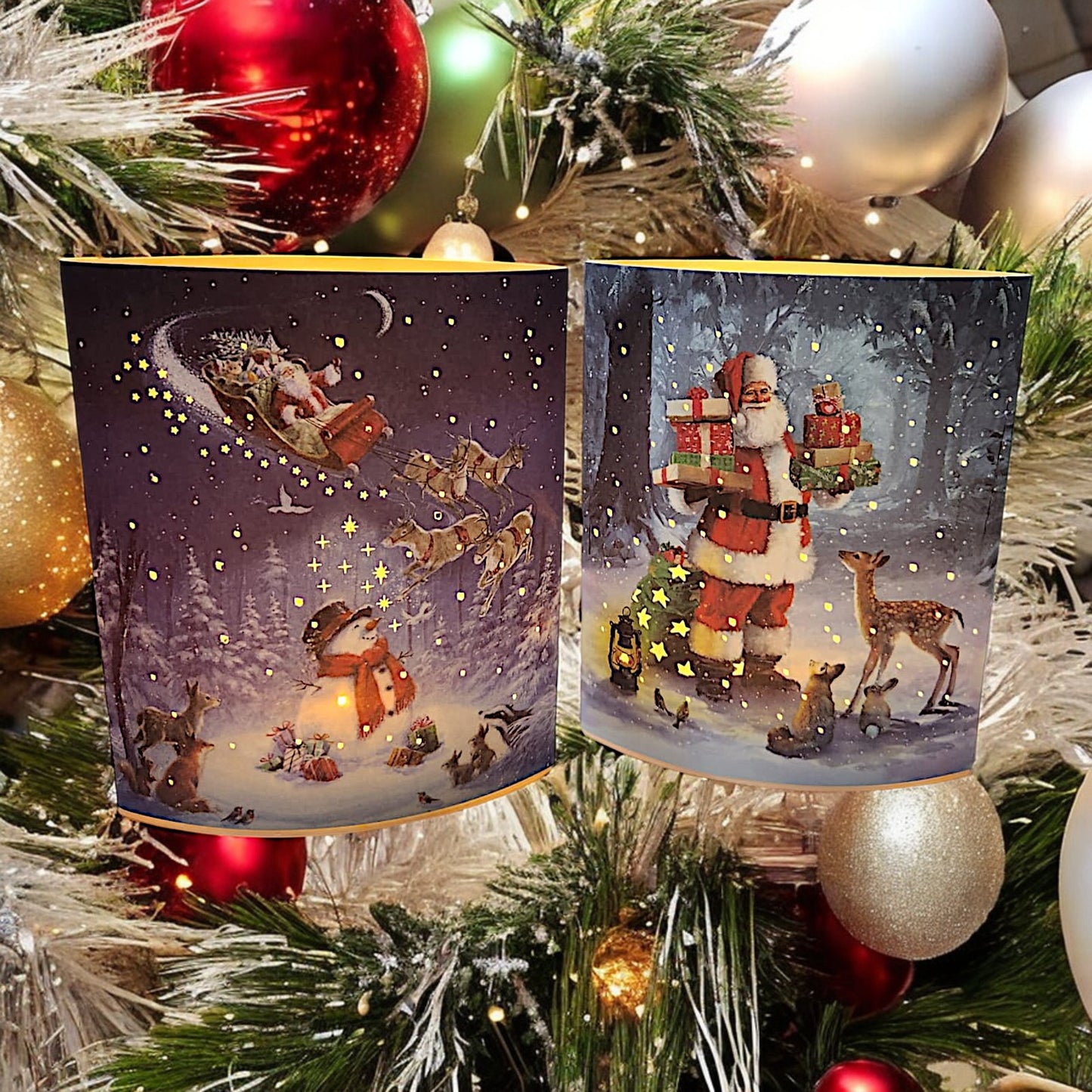 Santa's Magical Winter Wonderland Light-Up Display
