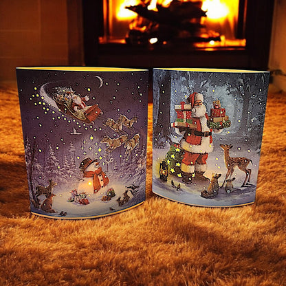 Santa's Magical Winter Wonderland Light-Up Display