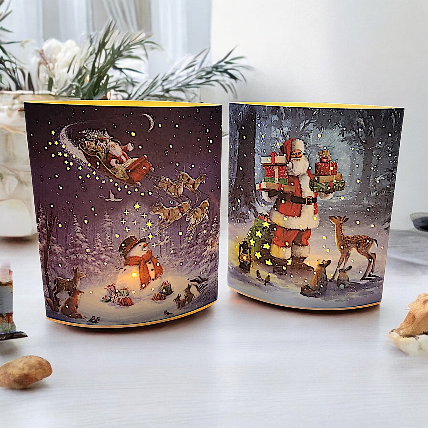Santa's Magical Winter Wonderland Light-Up Display