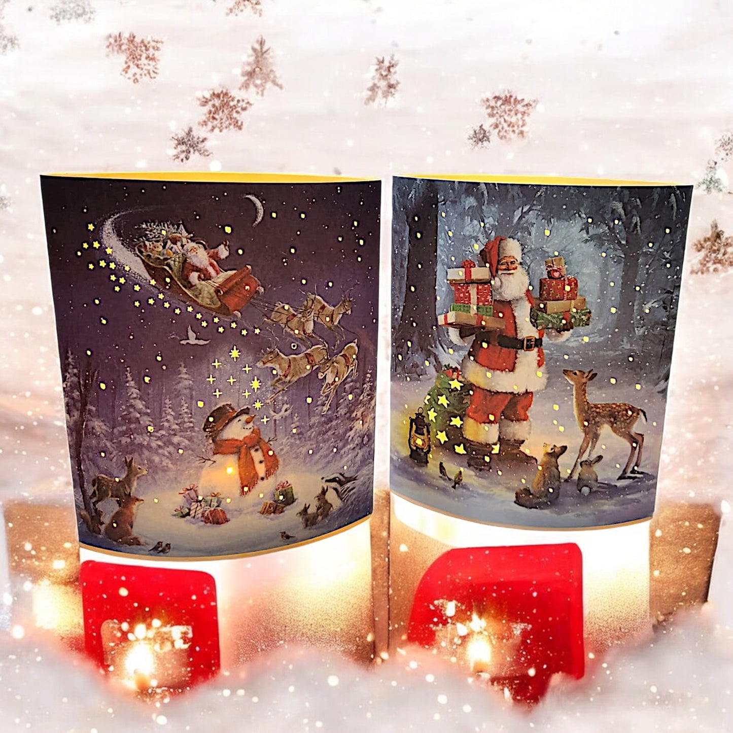 Santa's Magical Winter Wonderland Light-Up Display