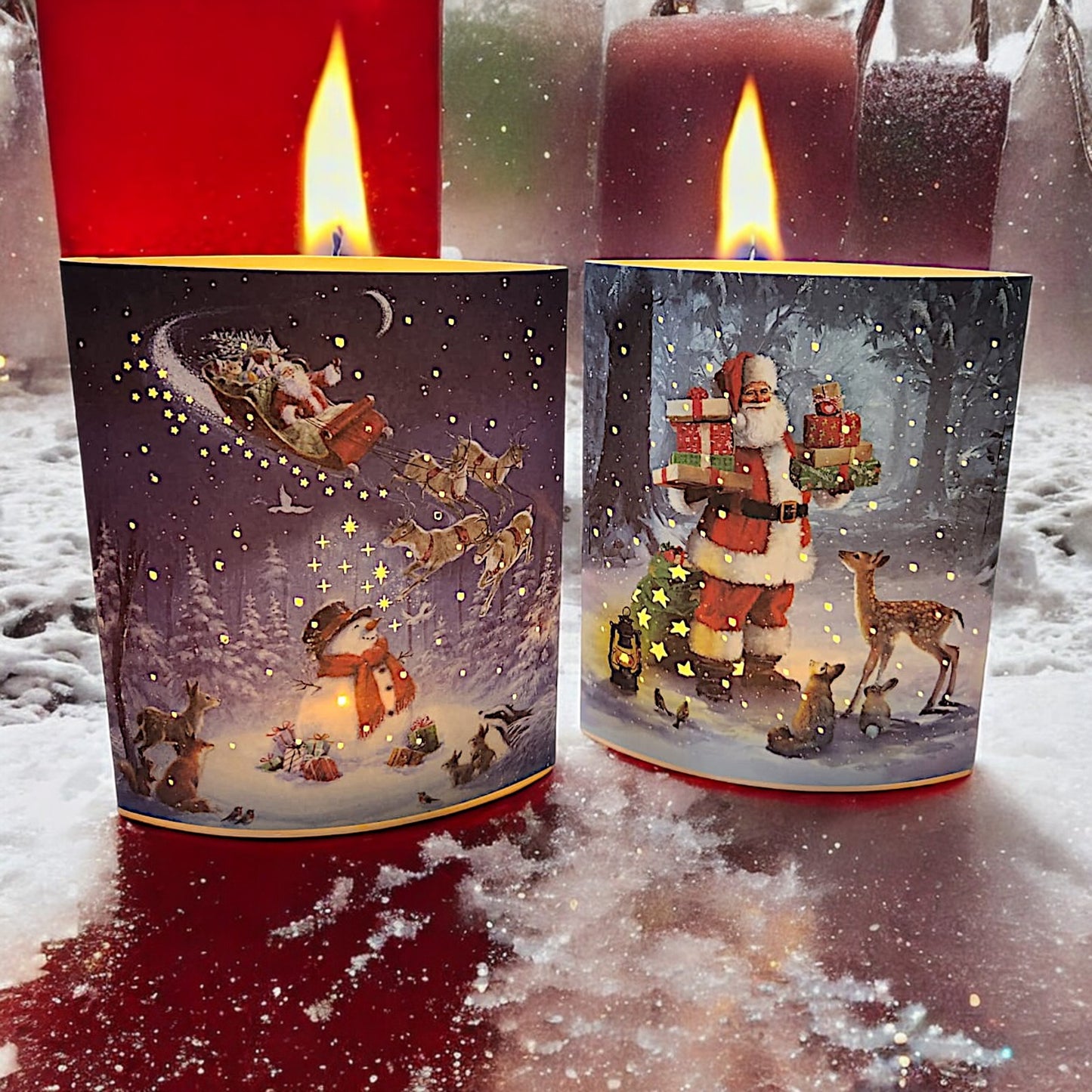 Santa's Magical Winter Wonderland Light-Up Display