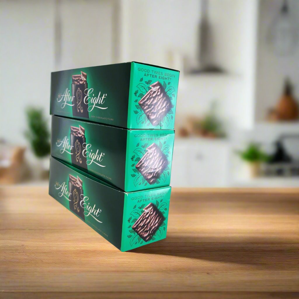 After Eight Mint Chocolate Thins - Indulge in Delicate Dark Chocolate and Refreshing Mint