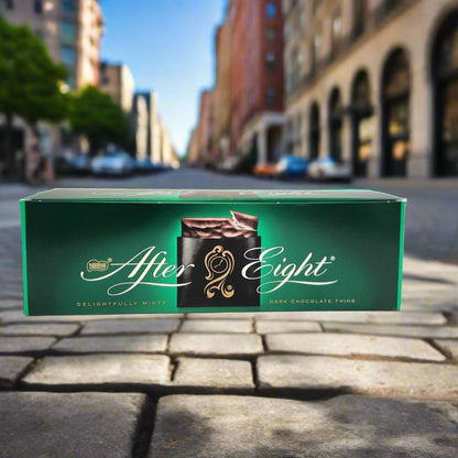 After Eight Mint Chocolate Thins - Indulge in Delicate Dark Chocolate and Refreshing Mint
