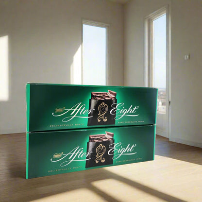 After Eight Mint Chocolate Thins - Indulge in Delicate Dark Chocolate and Refreshing Mint