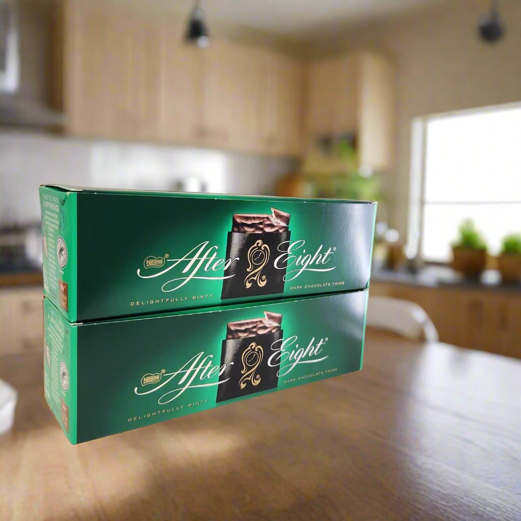 After Eight Mint Chocolate Thins - Indulge in Delicate Dark Chocolate and Refreshing Mint