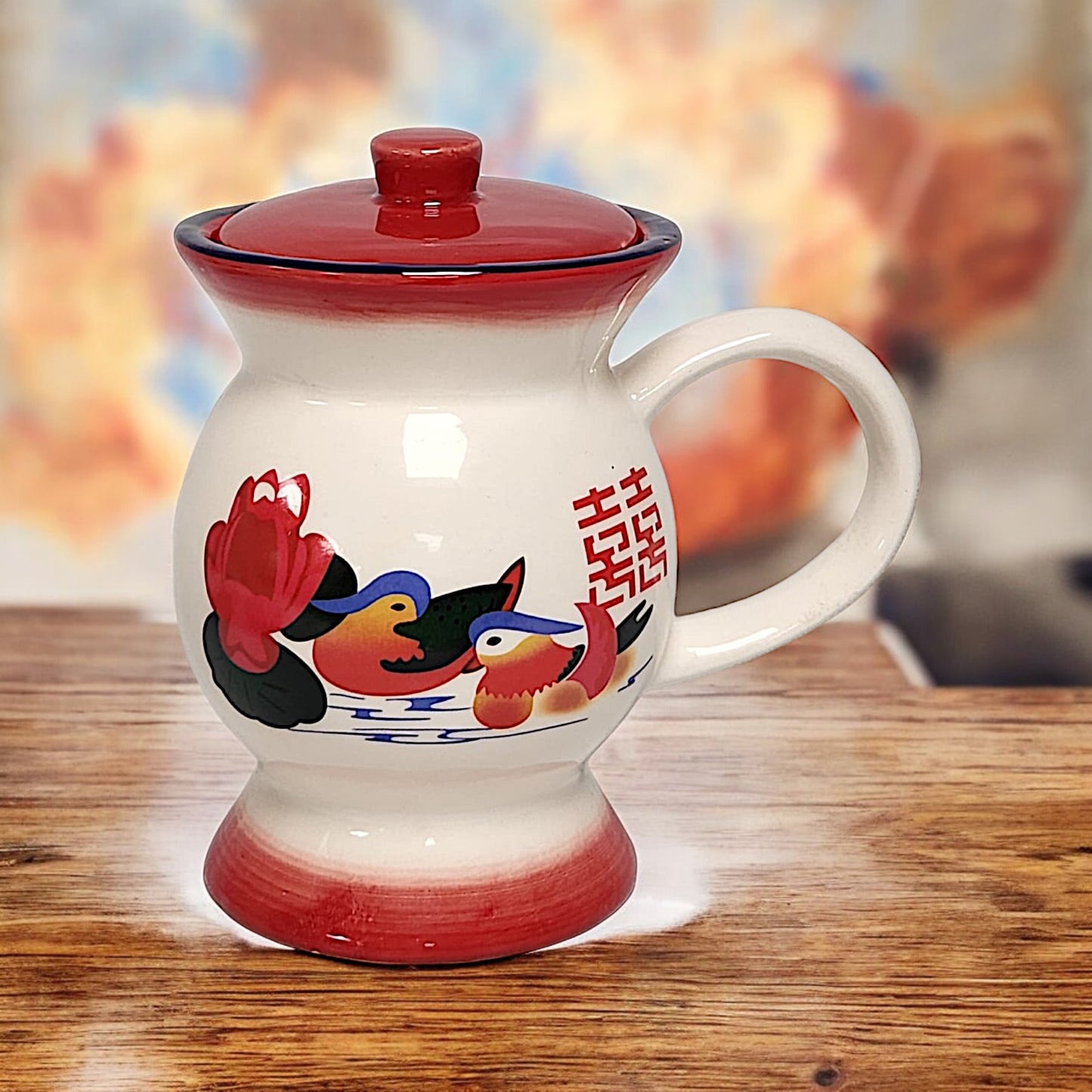 Unique Chinese-Style Ceramic Chamber Pot Shaped Tea Cup