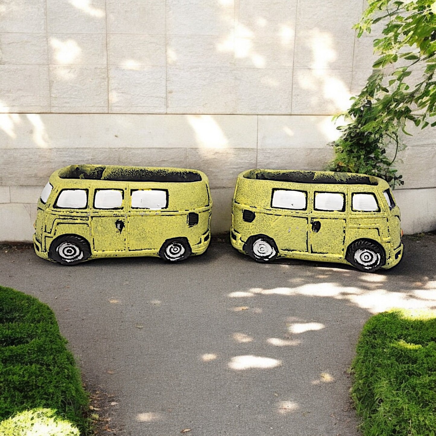 Vintage Camper Van Planter Set - Unique and Fun Home Decor