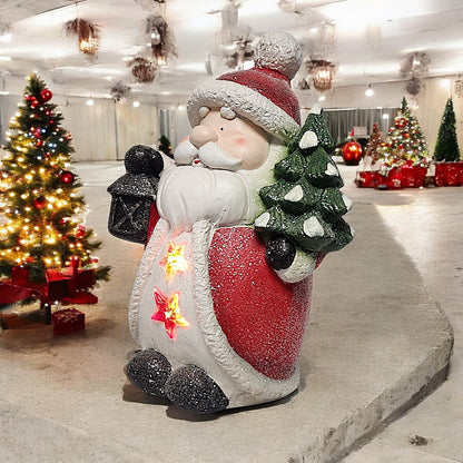 Lighted Santa Claus Figurine - Festive Christmas Decor | Divas World