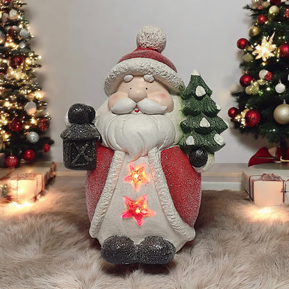Lighted Santa Claus Figurine - Festive Christmas Decor | Divas World