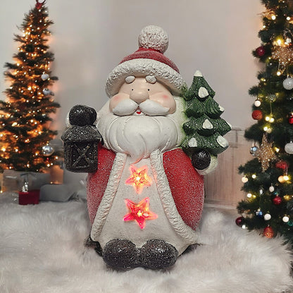 Lighted Santa Claus Figurine - Festive Christmas Decor | Divas World