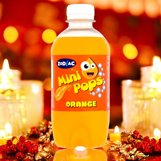 Zodiac Mini Pops Orange Sugar-Free Fizzy Drink (500ml) | Refreshing & Fruity