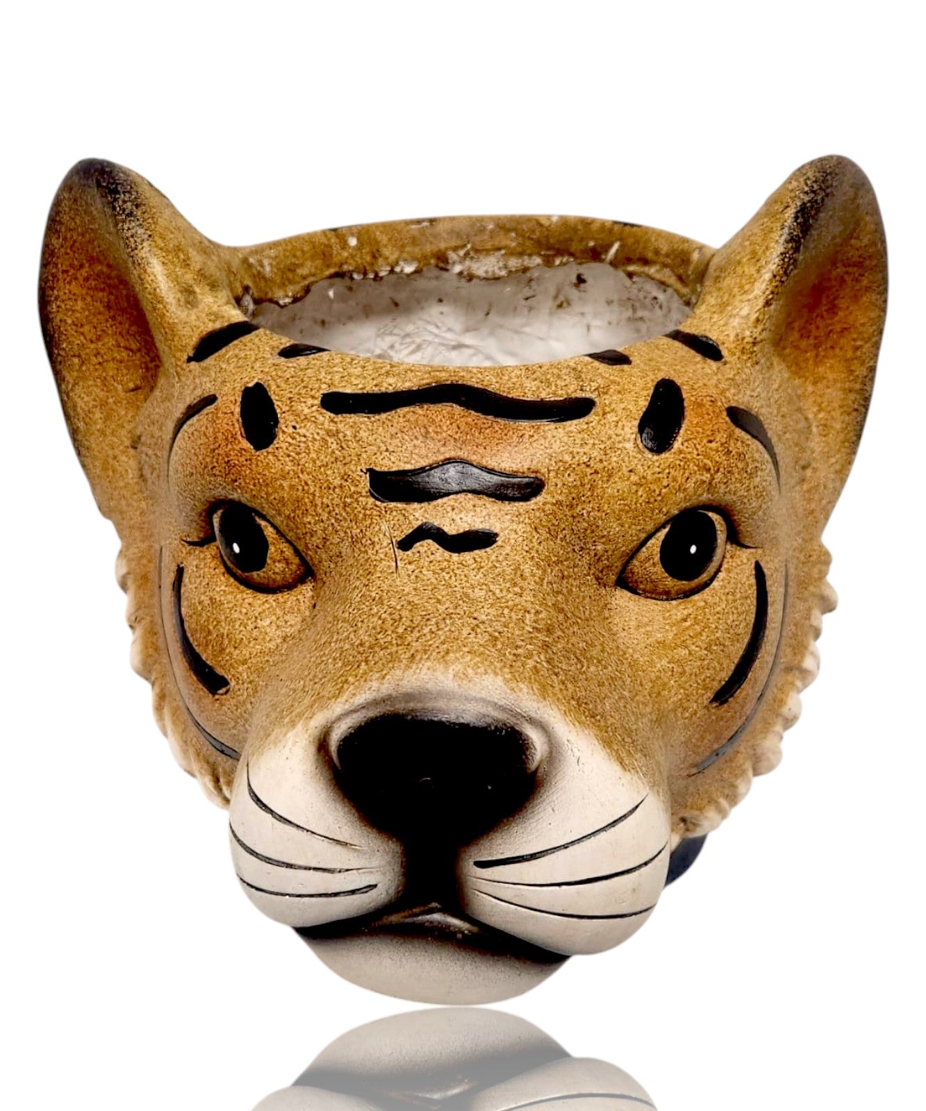 25cm Tiger Head Planter - Unique Decorative Pot