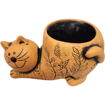 Cat Shaped Plant Pot – 20cm Ceramic Animal Planter for Indoor & Outdoor