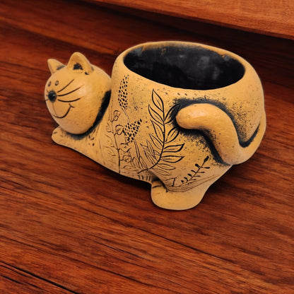 Cat Shaped Plant Pot – 20cm Ceramic Animal Planter for Indoor & Outdoor