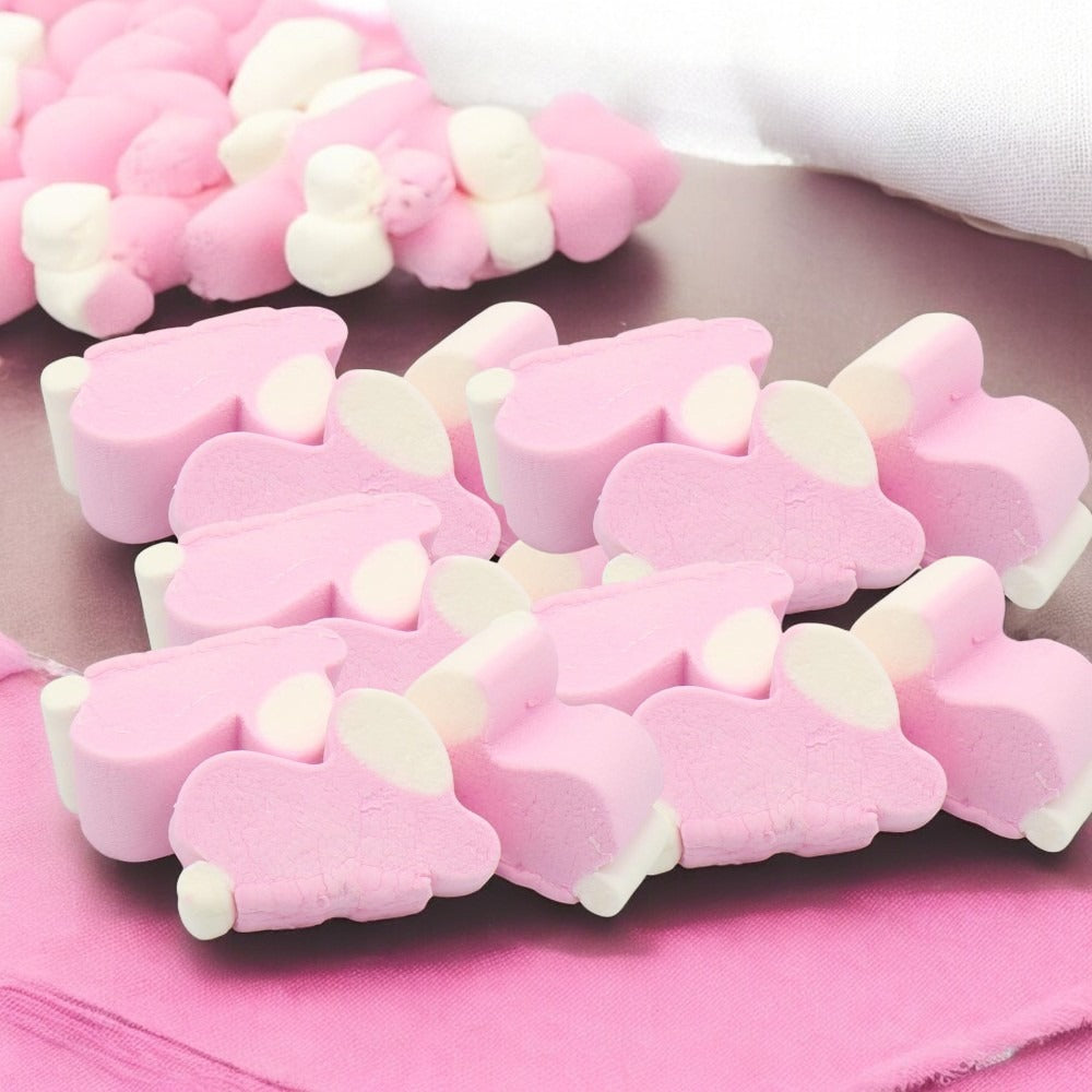 Pink & White Bunny Marshmallow Sweets Soft & Fluffy 1kg Bag Treat