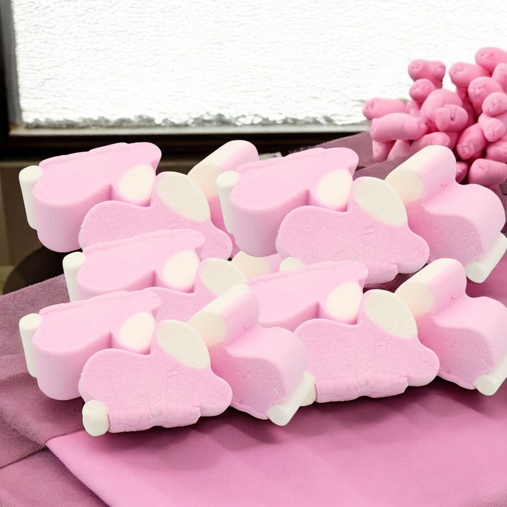 Pink & White Bunny Marshmallow Sweets Soft & Fluffy 1kg Bag Treat