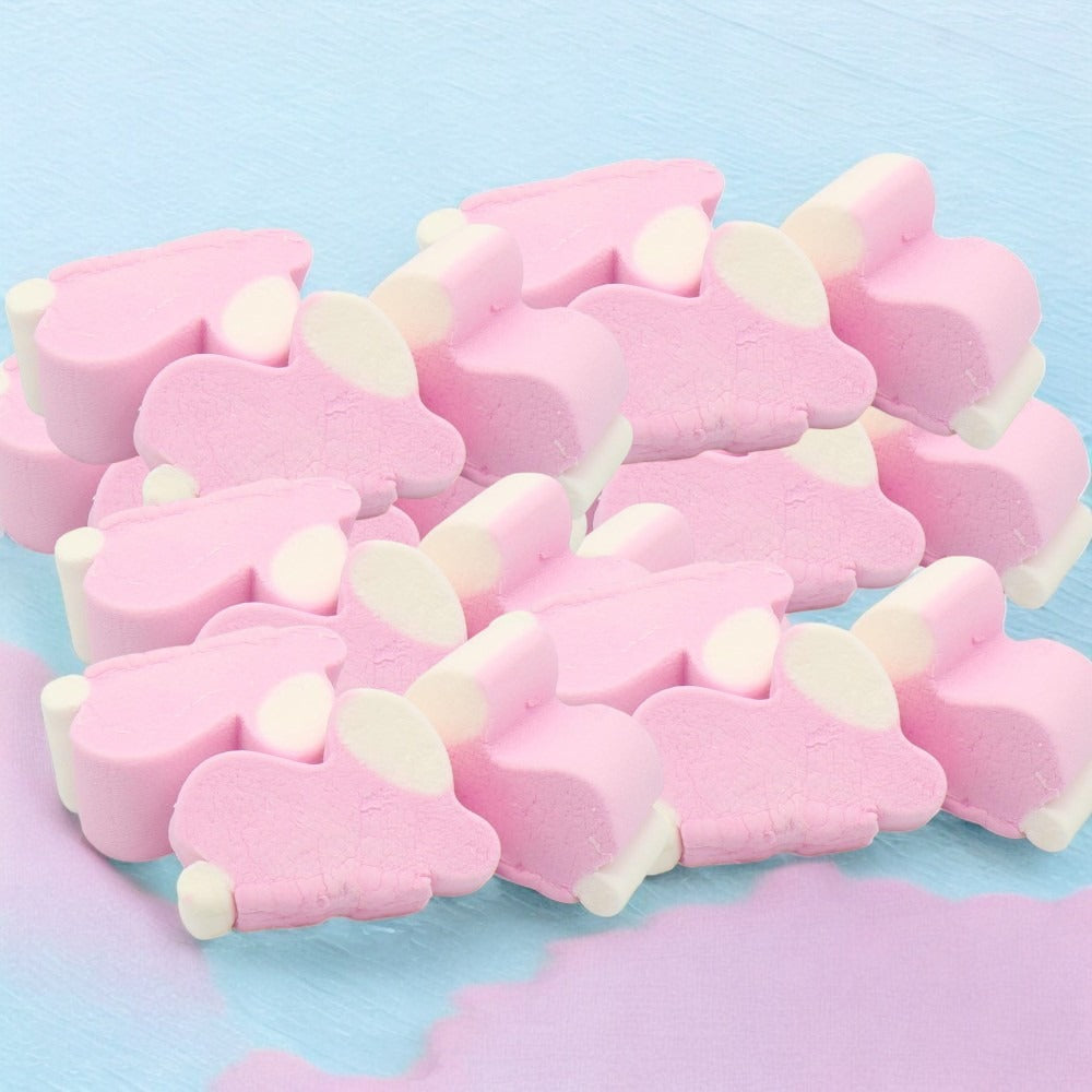 Pink & White Bunny Marshmallow Sweets Soft & Fluffy 1kg Bag Treat