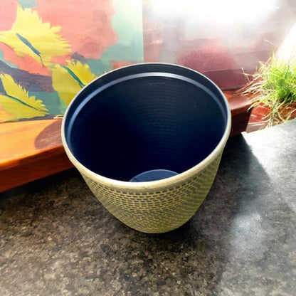 Luxury Bronze Weave-Textured Planter Pot – 35CM X 39CM (Single/Pack of 2)