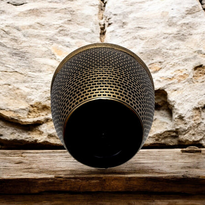 Luxury Bronze Weave-Textured Planter Pot – 35CM X 39CM (Single/Pack of 2)
