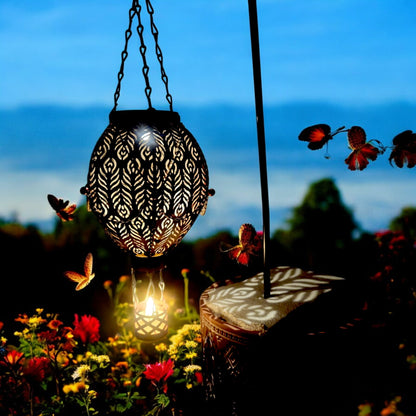 Moroccan Hanging Lantern Hot Air Balloon Design (60cm Hook, 45cm)