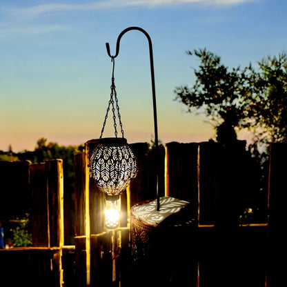 Moroccan Hanging Lantern Hot Air Balloon Design (60cm Hook, 45cm)