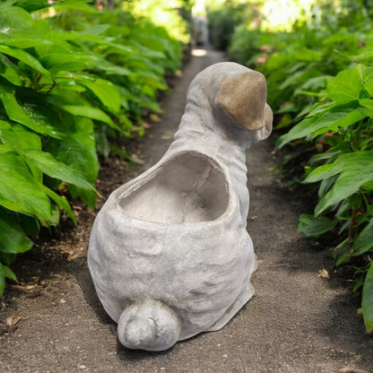 Bulldog Ceramic Dog Planter Handcrafted Indoor/Outdoor Pot, 31cm