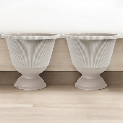 Jake Urn Planter 34cm - Grey & Brown Powdered | Single, Pack of 2 or 6