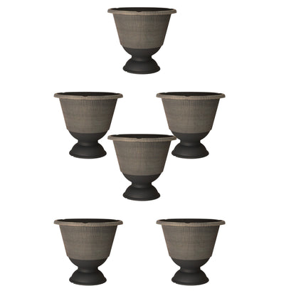 Jake Urn Planter 34cm - Grey & Brown Powdered | Single, Pack of 2 or 6