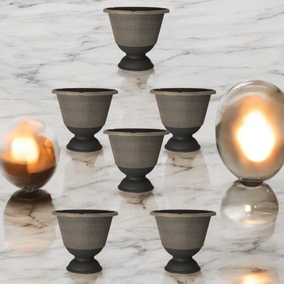 Jake Urn Planter 34cm - Grey & Brown Powdered | Single, Pack of 2 or 6