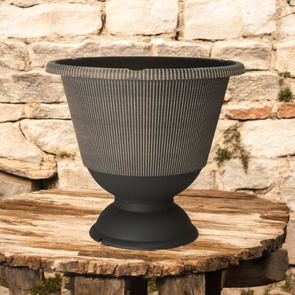 Jake Urn Planter 34cm - Grey & Brown Powdered | Single, Pack of 2 or 6