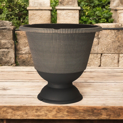 Jake Urn Planter 34cm - Grey & Brown Powdered | Single, Pack of 2 or 6