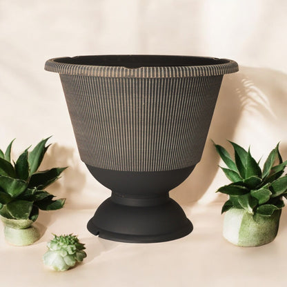 Jake Urn Planter 34cm - Grey & Brown Powdered | Single, Pack of 2 or 6