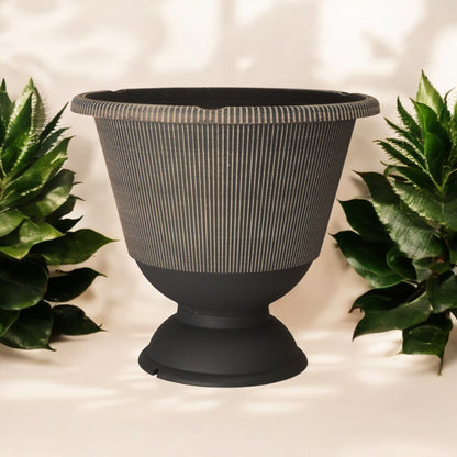 Jake Urn Planter 34cm - Grey & Brown Powdered | Single, Pack of 2 or 6