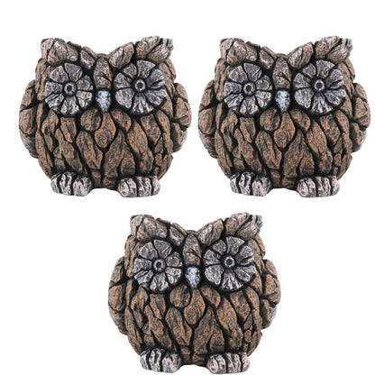 Rustic Owl Cement Planter – 22cm Decorative Garden Pot – Single / Pack of 2 / Pack of 3