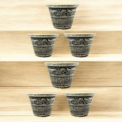 Stone Look Planter 30cm – Durable Decorative Plant Pot (Single / 2 / 6 Pack)