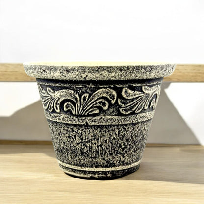 Stone Look Planter 30cm – Durable Decorative Plant Pot (Single / 2 / 6 Pack)