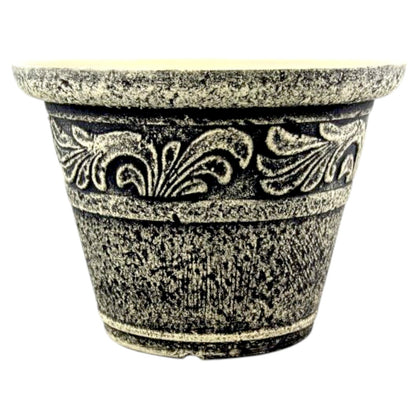 Stone Look Planter 30cm – Durable Decorative Plant Pot (Single / 2 / 6 Pack)
