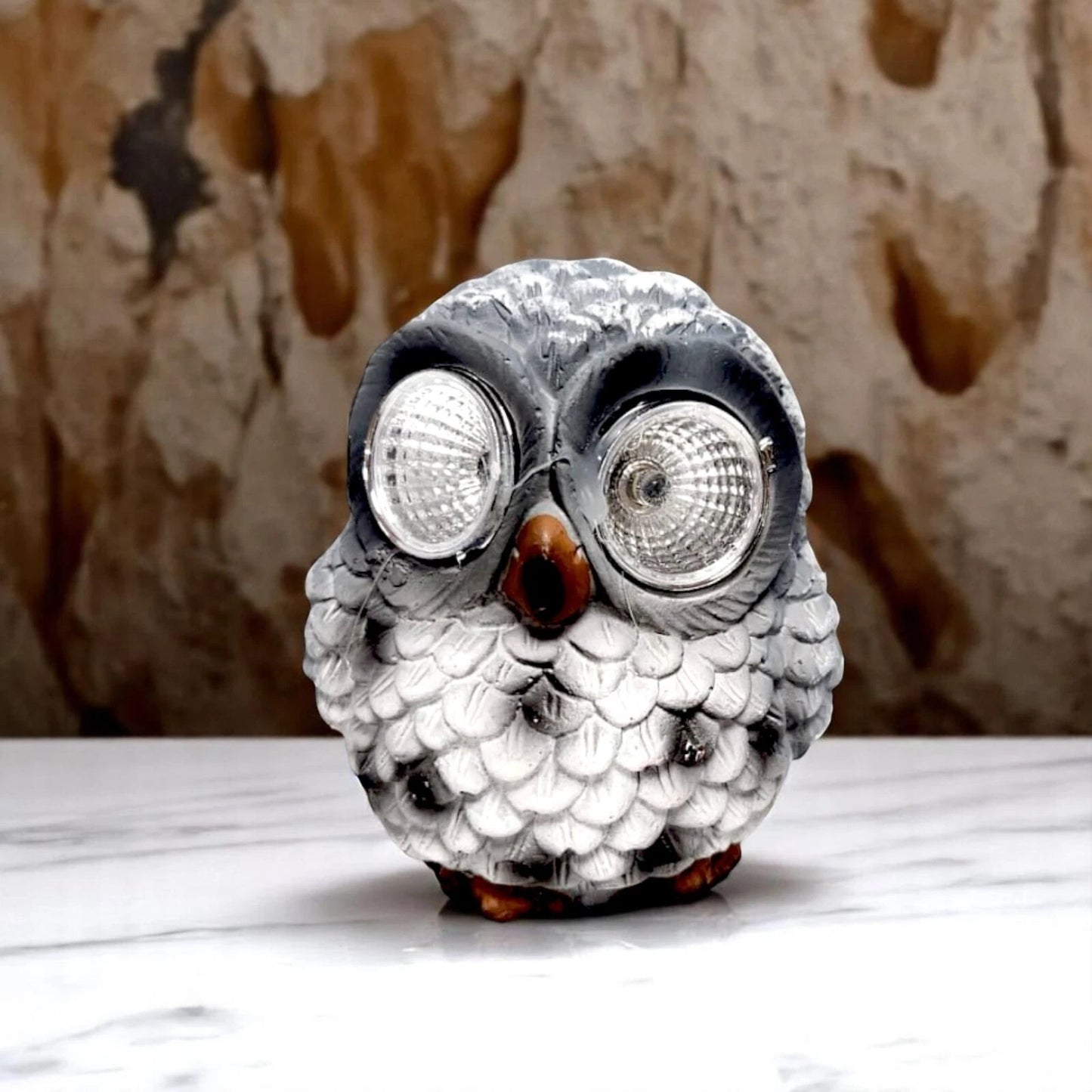 Cute Owl & Frog Solar Garden Lights – Animal LED Eye Ornaments (Pack of 2, 8x9cm)