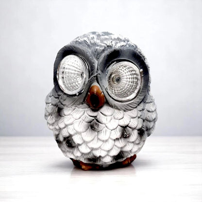 Cute Owl & Frog Solar Garden Lights – Animal LED Eye Ornaments (Pack of 2, 8x9cm)