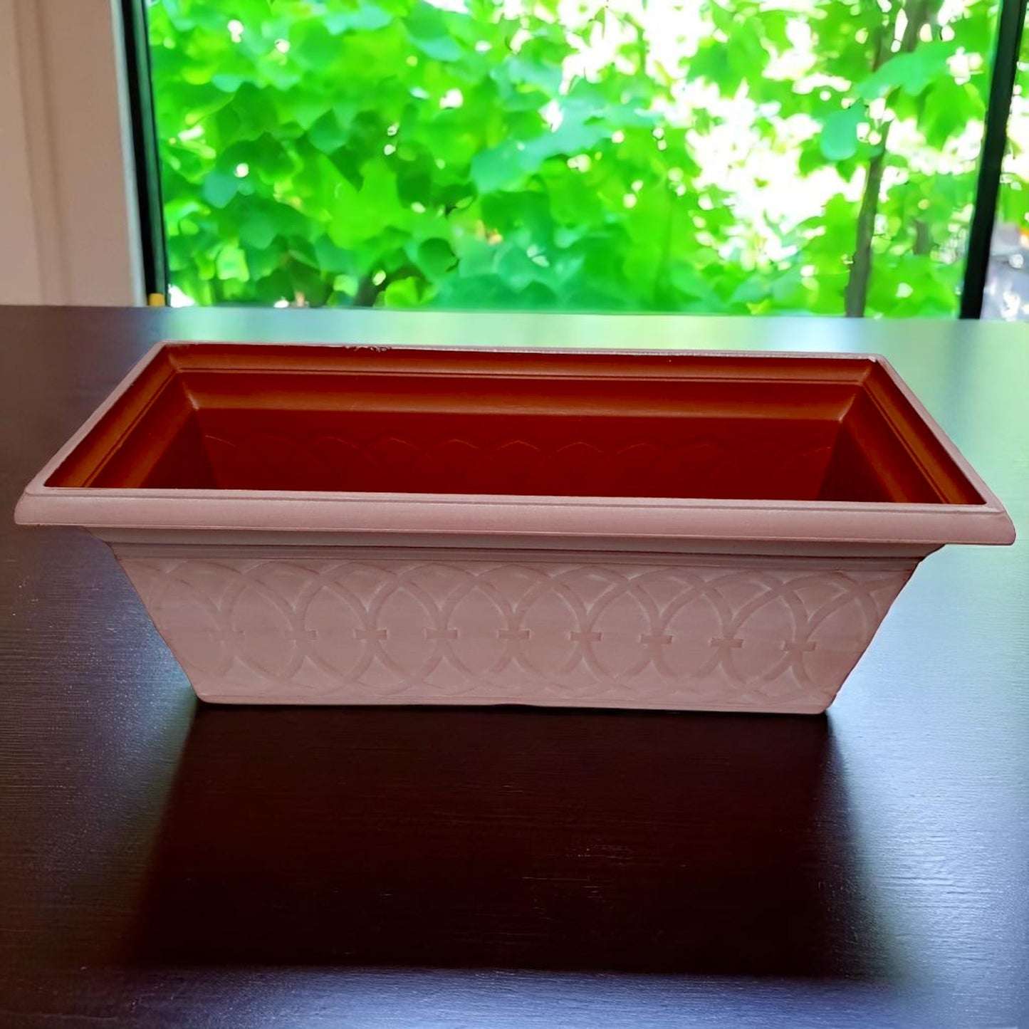 Durham 24" Garden Window Box Planter – Cloudy Terracotta or Coffee | Single or Twin Pack