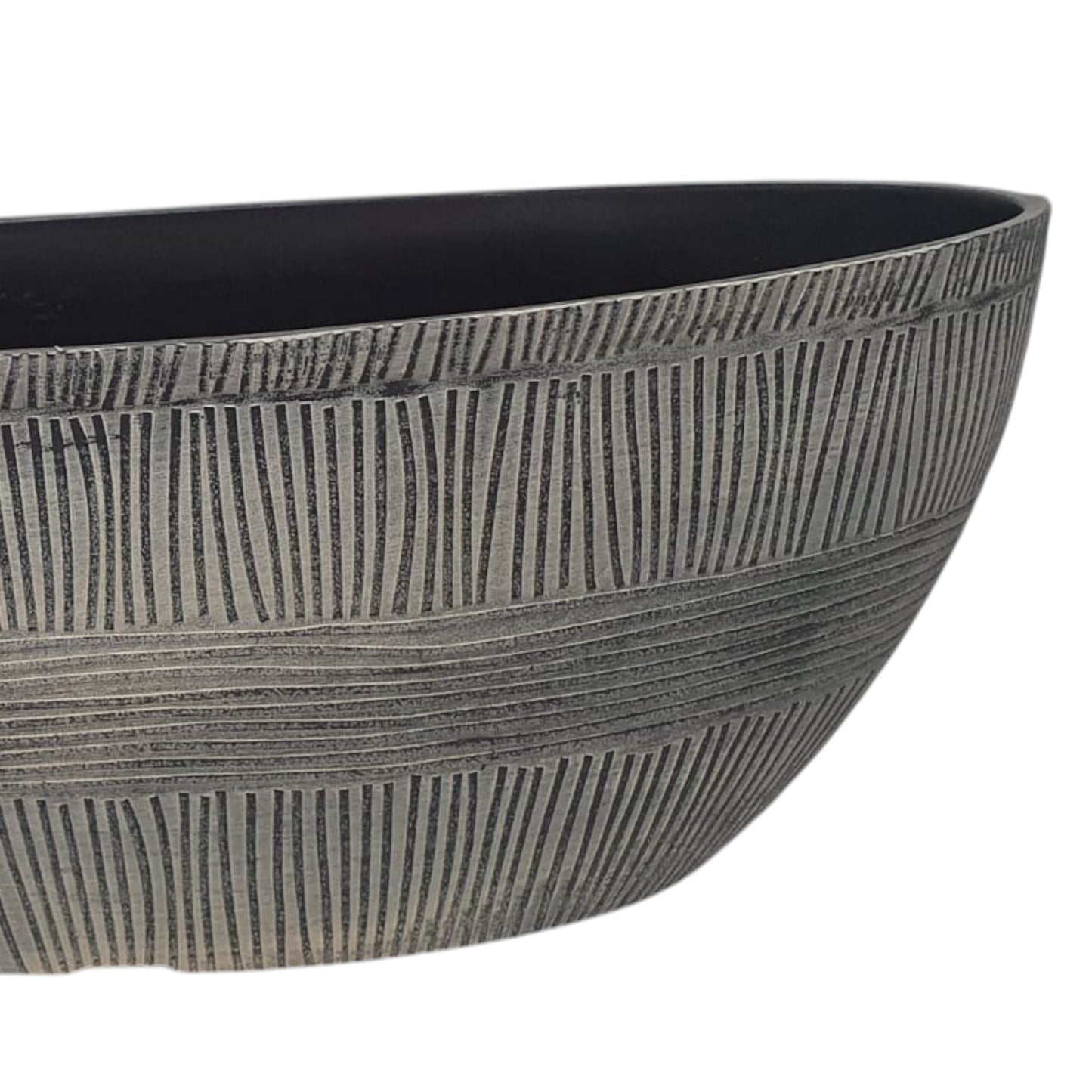 Sand Thatched Oval Bowl Planter 43cm – Bo Oval 17 | Single or Pack of 2