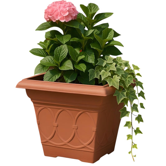 Durham 36.5cm Outdoor Plant Pot – Square Design, 21.2L Capacity