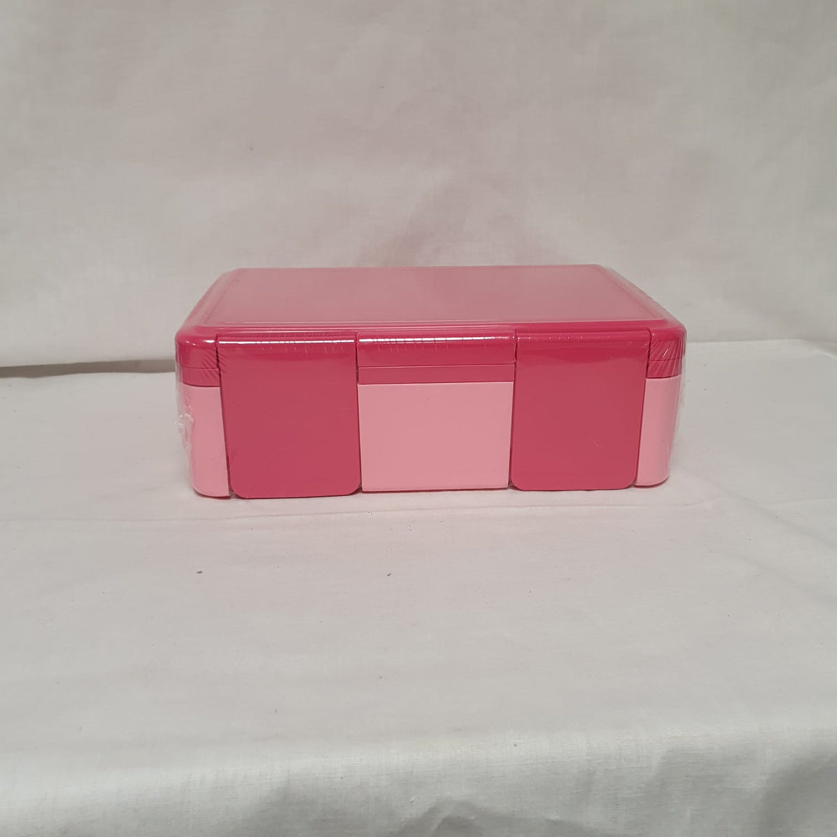 Compartment Lunch Box with Cutlery & Two-Section Sauce Container – Grey, Pink, Beige, Green or Blue