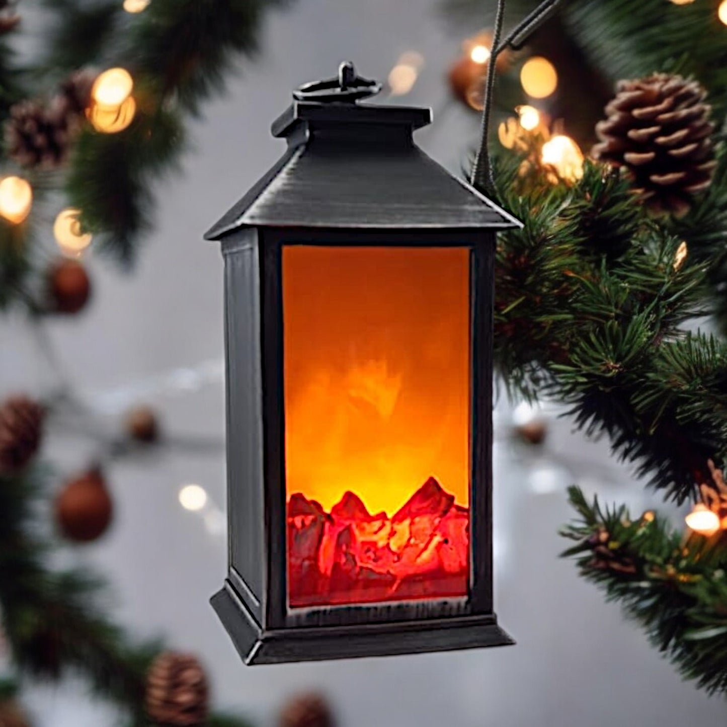 Rustic Brown Metal LED - Decorative Home Decor