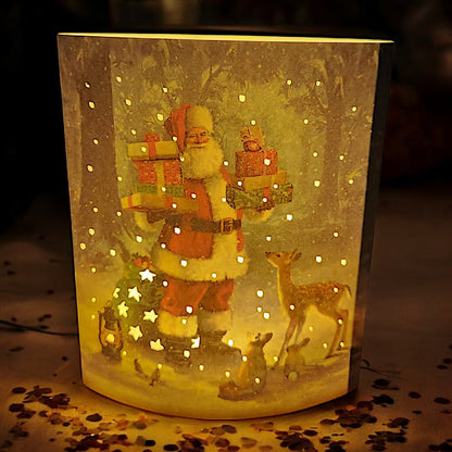Santa's Magical Winter Wonderland Light-Up Display