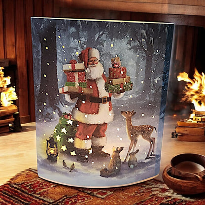 Santa's Magical Winter Wonderland Light-Up Display
