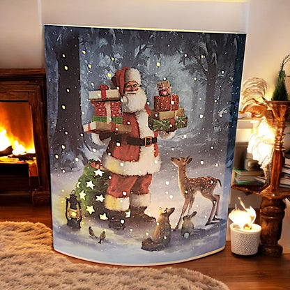Santa's Magical Winter Wonderland Light-Up Display